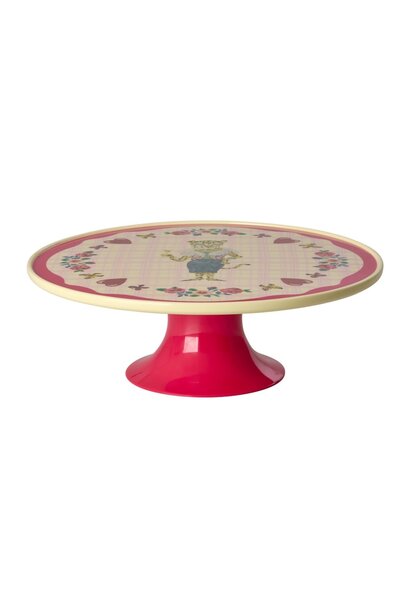 Melamine taart standaard Nathalie Lete red kiss - D:29,5xH11,5cm