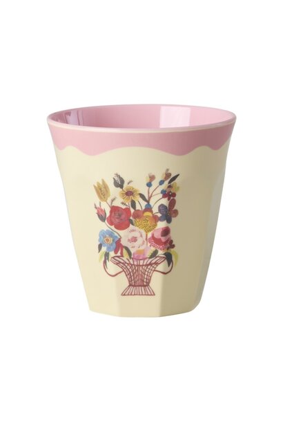 Melamine beker medium Nathalie Lete pink 250ml