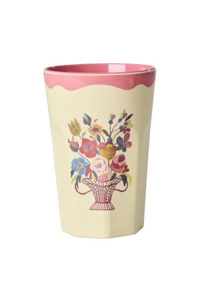 Melamine Tall beker Nathalie Lete coral 400ml