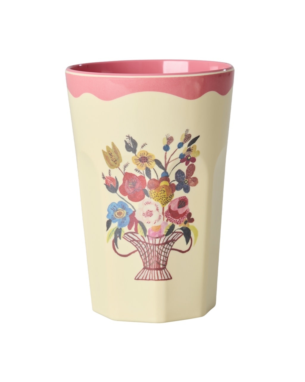 Melamine Tall beker Nathalie Lete coral 400ml-1