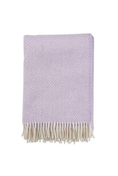 Plaid Preppy lilac - 100% woven lambswool