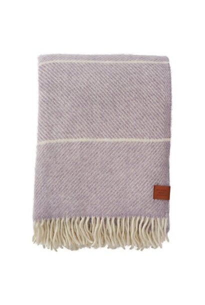 Plaid wol Frank purple - 25% recycled & 75% eco lams wol