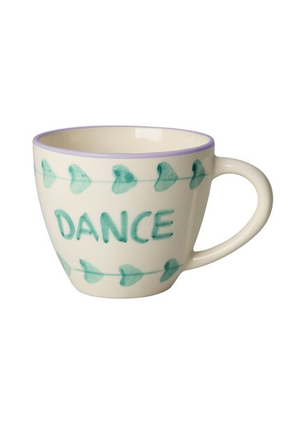 Mok jumbo Dance 420ml - handpainted aardewerk