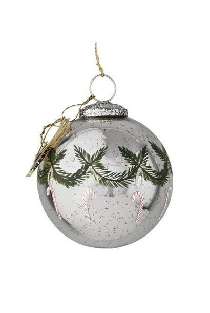 Kerst bal Sticks and pine 10cm