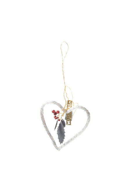Hanger Holy bead heart 10cm