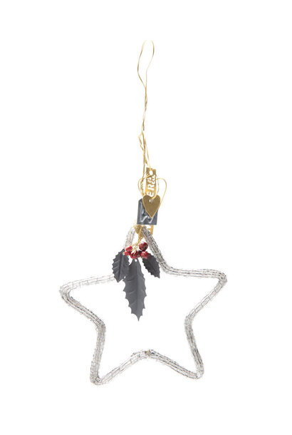 Hanger Holy bead star 12cm