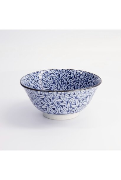 Kom 550ml Hana Blue Mixed Bowls Momiji - 15x7cm