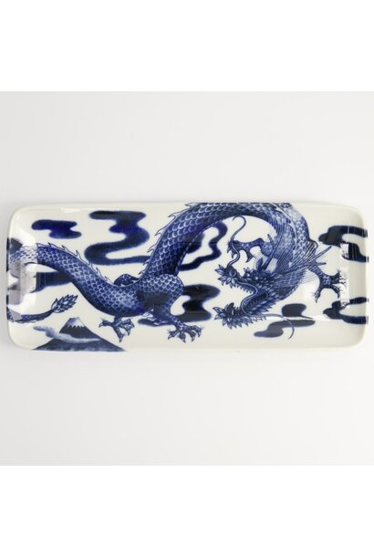 Bord Japonism Dragon blue - 28.5x14x2.5cm