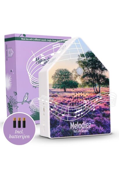 Natuurgeluiden box deluxe Lavender Moorland - 15x11x3,5cm