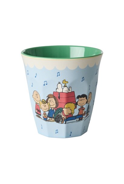 Melamine beker medium Snoopy blue 250ml