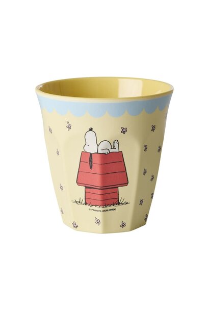 Melamine beker medium Snoopy cream 250ml