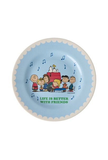 Melamine lunch bord Snoopy blue