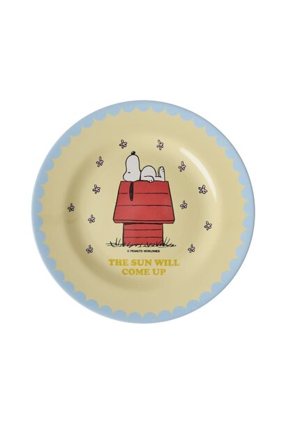 Melamine lunch bord Snoopy cream