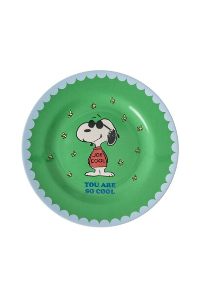 Melamine lunch bord Snoopy green