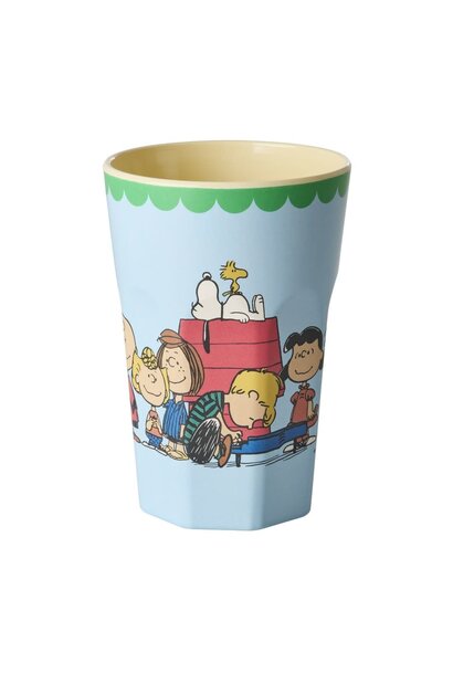 Melamine Tall beker Snoopy blue 400ml