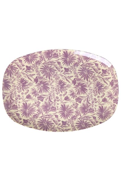 Melamine ovaal bord Flower Press