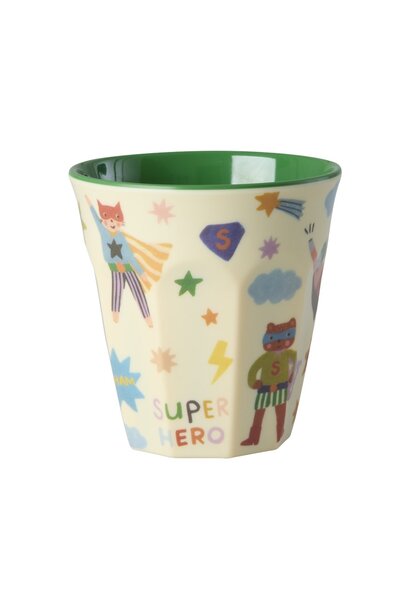Melamine beker medium Hero green 250ml
