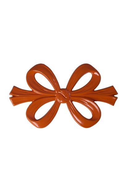 Onderzetter metaal Strik / bow orange