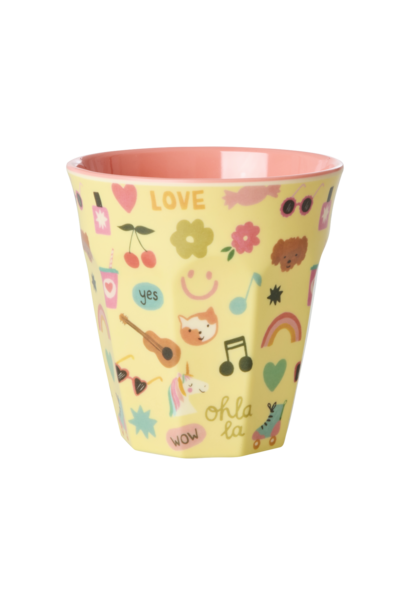 Melamine beker medium Unicorn Love 250ml