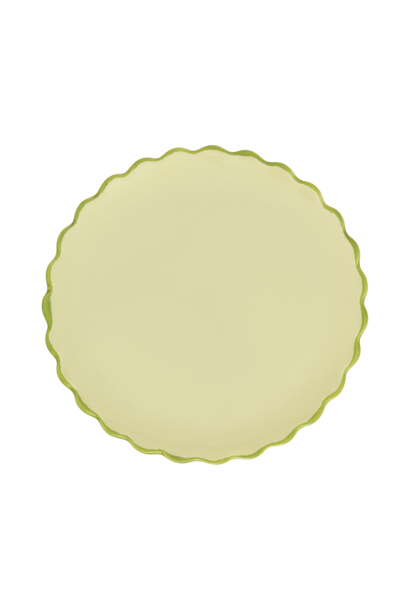 Bord 13,5cm sculpted Good Morning pale green