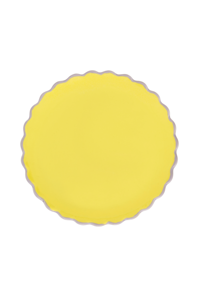 Bord 13,5cm sculpted Good Morning lime light