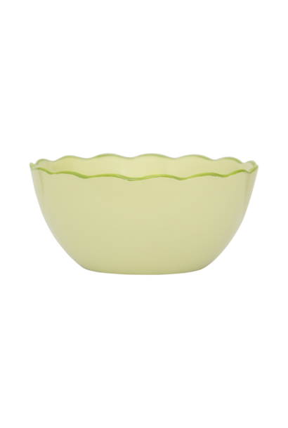 Kom sculpted Good Morning pale green - 14 x 6,5cm