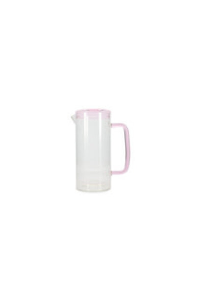 Karaf Cruse met deksel roze - 120cl