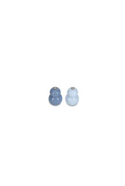 Peper/zoutmolen Betty blauw set/2 - H12cm