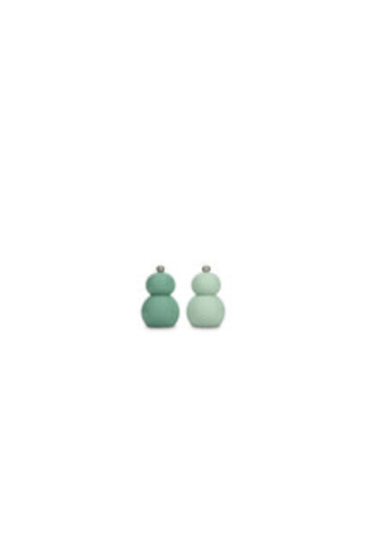 Peper/zoutmolen Betty groen set/2 - H12cm