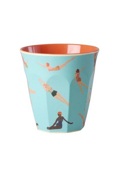 Melamine beker medium Retro Swimster 250ml
