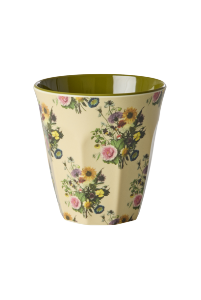 Melamine beker medium Retro Bouquet 250ml