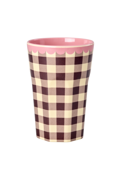 Melamine Tall beker Check Me Out 400ml