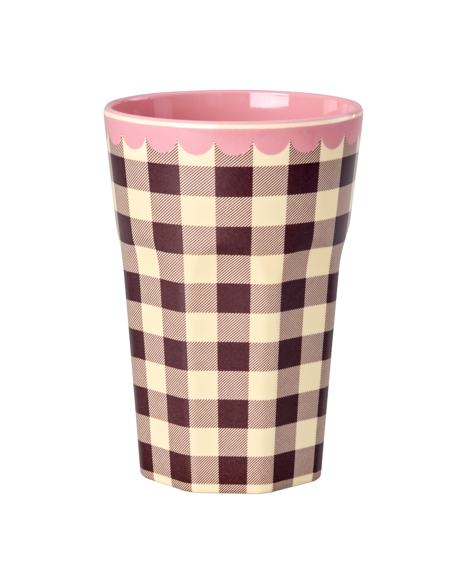 Melamine Tall beker Check Me Out 400ml-1