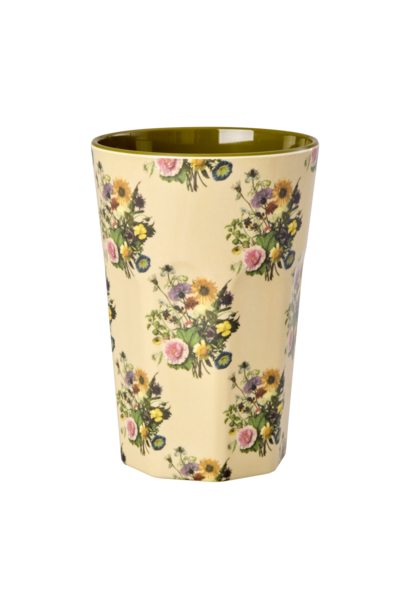 Melamine Tall beker Retro Bouquet 400ml