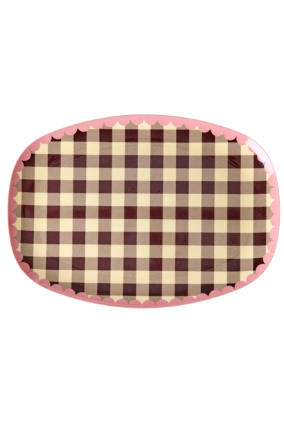Melamine ovaal bord Check Me Out