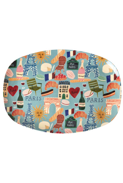 Melamine ovaal bord Paris Mon Amour