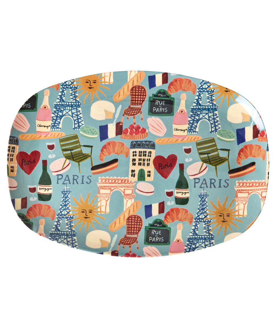 Melamine ovaal bord Paris Mon Amour-1