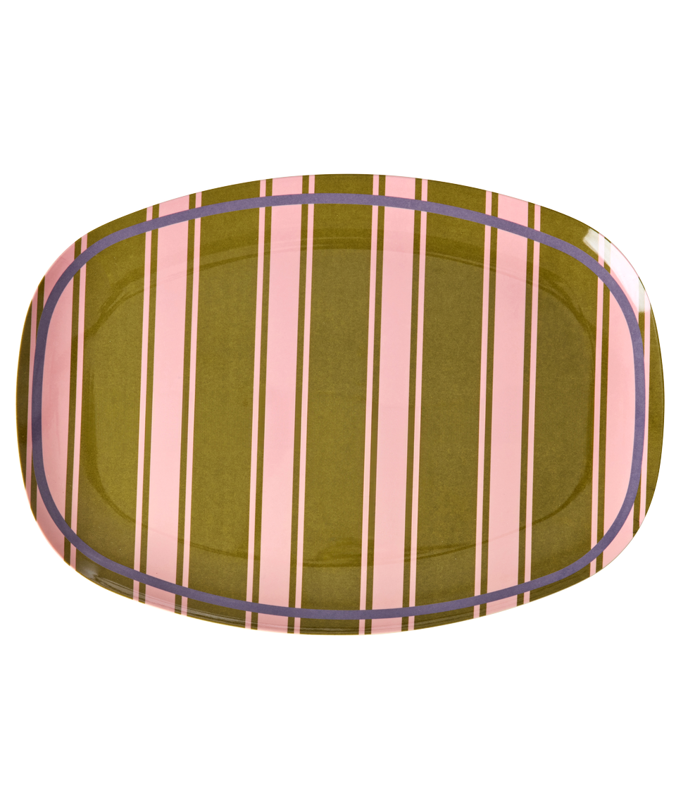 Melamine ovaal bord Stripe Delight-1