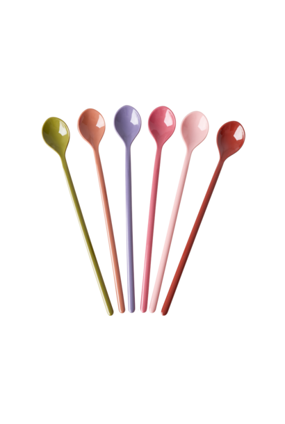 Melamine lange lepels Solid Colors AW26 set/6