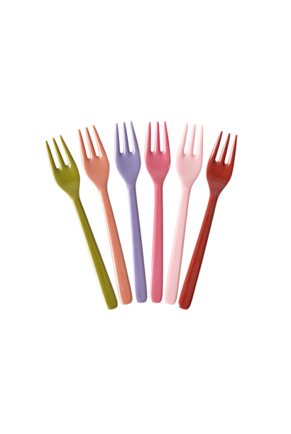 Melamine vorkjes Solid Colors AW26 set/6