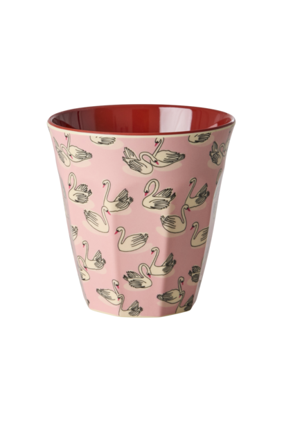 Melamine beker medium Swan in Paris 250ml
