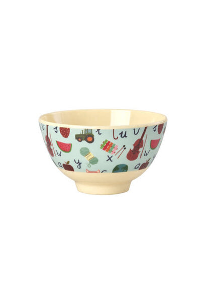 Melamine kom small ABC blue 300ml
