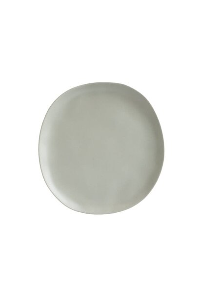 Melamine ontbijt bord Owen grey - 20x19x1,65cm