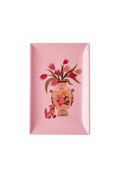 Melamine Sushi bord Chinese print soft pink
