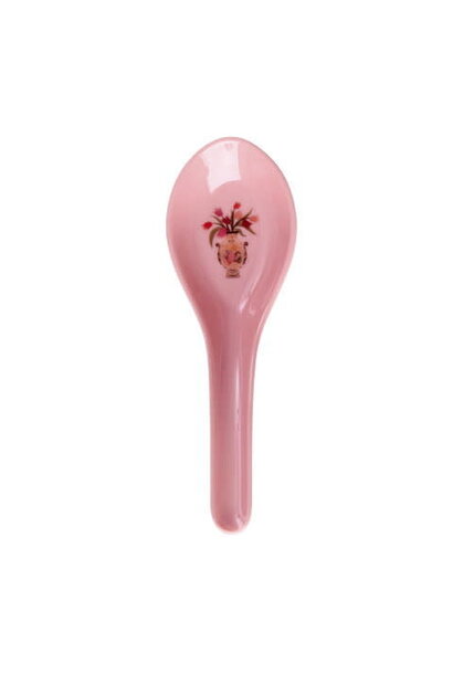 Melamine Sushi lepel Chinese print soft pink