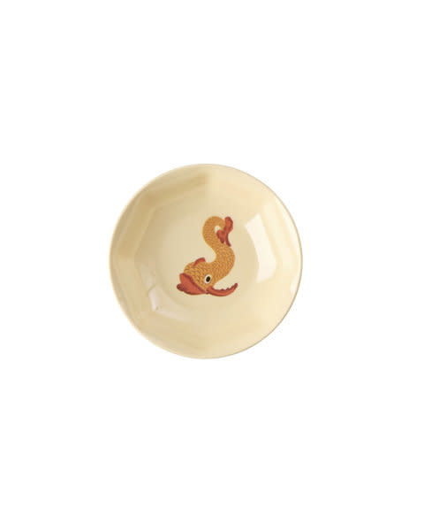 Sushi dip / saus schaaltje Chinese print soft yellow-1