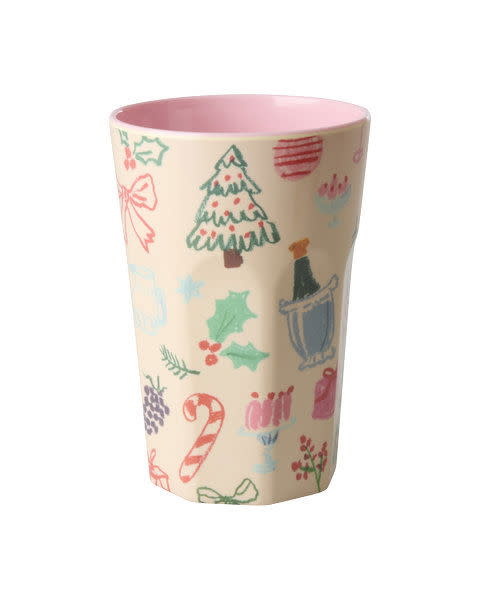 Melamine Tall beker Xmas Galoree 400ml-1