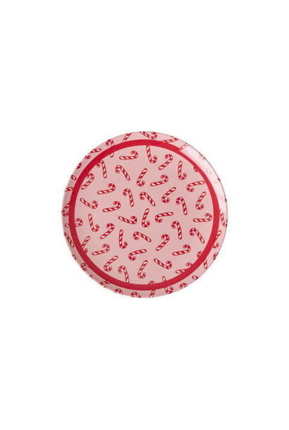 Melamine dessert bord Candy Cane
