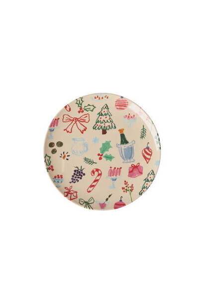 Melamine dessert bord Xmas Galore