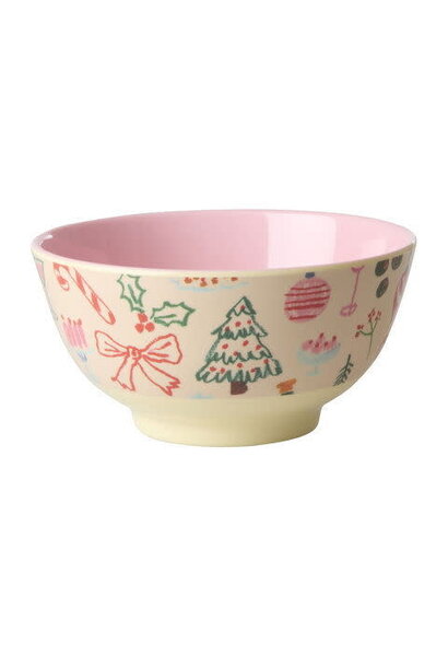 Melamine kom medium Xmas Galore 700ml